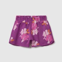 OVS παιδικό σορτς με floral print - 002366080 Βιολετί