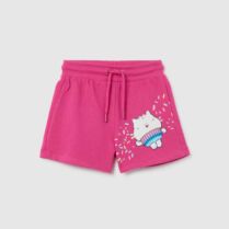 OVS παιδικό σορτς με print Regular Fit - 002302250 Ροζ