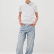 OVS παιδικό τζιν παντελόνι με ριγέ σχέδιο Relaxed Fit - 002552245 Denim Blue