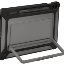 Official Samsung Outdoor Cover - Ανθεκτική Σκληρή Θήκη με Λαβή Μεταφοράς & Υποδοχή S-Pen - Samsung Galaxy Tab S9 FE Plus 12.4" - Black (EF-RX610CBEGWW)