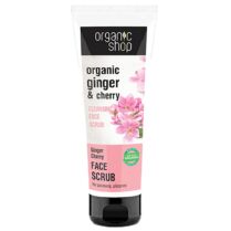 Organic Shop Cleaning Face Scrub Ginger & Cherry Απαλό Απολεπιστικό Προσώπου για Καθαρισμό 75 ml Organic Shop Cleaning Face Scrub Ginger & Cherry Απαλό Απολεπιστικό Προσώπου για Καθαρισμό 75 ml