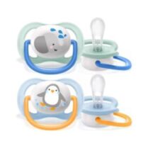PHILIPS Avent Πιπίλα Ultra Air Animals 0-6m SCF080/11 2 τεμάχια