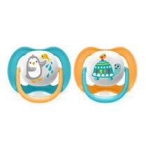 PHILIPS Avent Πιπίλα Ultra Air Animals Turtle-Penguin 6-18m SCF080/12 2τεμάχια