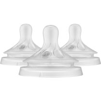 Philips Avent Natural Response Teat Κωδ. SCY960-03 Θηλές Μπιμπερό Σιλικόνης για Μέτρια, Γρήγορη & Πολύ Γρήγορη Ροή 3 Τεμάχια