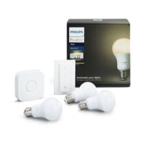 Philips Hue Smart Light Bulb 9.5W A60 E27 White Starter Kit (3x bulb & 1x switch & 1x bridge) Smart Home
