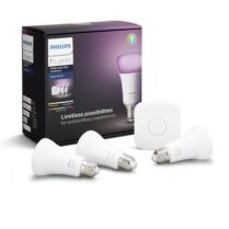 Philips Hue White & Color Ambiance Starter Kit E27 (3x bulb & 1x bridge) Smart Home
