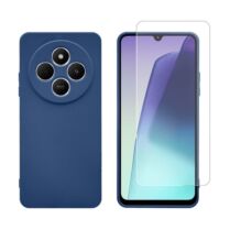 Redshield Xiaomi Redmi 14C 4G/Poco C75 Silicone & Glass Navy Σετ - Θήκη Κινητου & Προστατευτικό Οθόνης