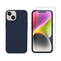 Redshield iPhone 14 Plus TPU & Tempered Glass Navy Θήκη Κινητού & Προστατευτικό Οθόνης