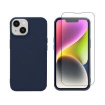 Redshield iPhone 14 TPU & Tempered Glass Navy Θήκη Κινητού & Προστατευτικό Οθόνης