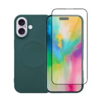 Redshield iPhone 16 MagSafe Silicone Case & Glass Green Θήκη Κινητού & Προστατευτικό Οθόνης