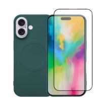 Redshield iPhone 16 Plus MagSafe Silicone Case & Glass Green Θήκη Κινητού & Προστατευτικό Οθόνης