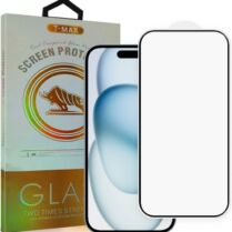 T-Max Premium 3D Tempered Glass Full Glue Fluid Despensing - Αντιχαρακτικό Γυαλί Οθόνης Apple iPhone 15 - Black (5206015074592)