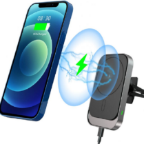 Tech-Protect CW19 - Μαγνητική Βάση Ασύρματης Φόρτισης για Κινητά MagSafe για Αεραγωγούς Αυτοκινήτων - 15W - Black (6216990211096)