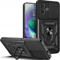 Tech-Protect Camshield Pro - Ανθεκτική Θήκη Motorola Moto G54 με Κάλυμμα για την Κάμερα & Μεταλλικό Ring Holder - Black (9319456607338)