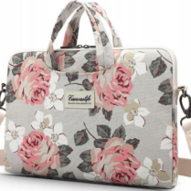 Tech-Protect CanvasLife Briefcase - Τσάντα Μεταφοράς Laptop 15"-16'' - White Rose (5906735410297)