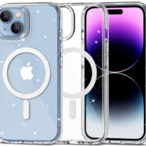 Tech-Protect FlexAir Hybrid - Σκληρή Διάφανη Θήκη MagSafe Apple iPhone 15 - Glitter Clear (9490713936313)