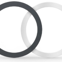 Tech - Protect MagMat Universal Magnetic Ring - Αυτοκόλλητος Μαγνητικός Δακτύλιος MagSafe - 2 Τεμάχια - Black / Silver (9589046921544)