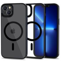 Tech-Protect MagMat - Σκληρή Διάφανη Θήκη MagSafe Apple iPhone 14 - Clear / Black (9589046925467)