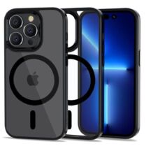 Tech-Protect MagMat - Σκληρή Διάφανη Θήκη MagSafe Apple iPhone 14 Pro - Clear / Black (9589046925481)