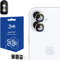 Tempered Glass iPhone 16 / 16 Plus 3MK Lens Protection Pro Αντιχαρακτικό Γυαλί Προστασίας για Φακό Κάμερας - Rainbow (5903108588577)