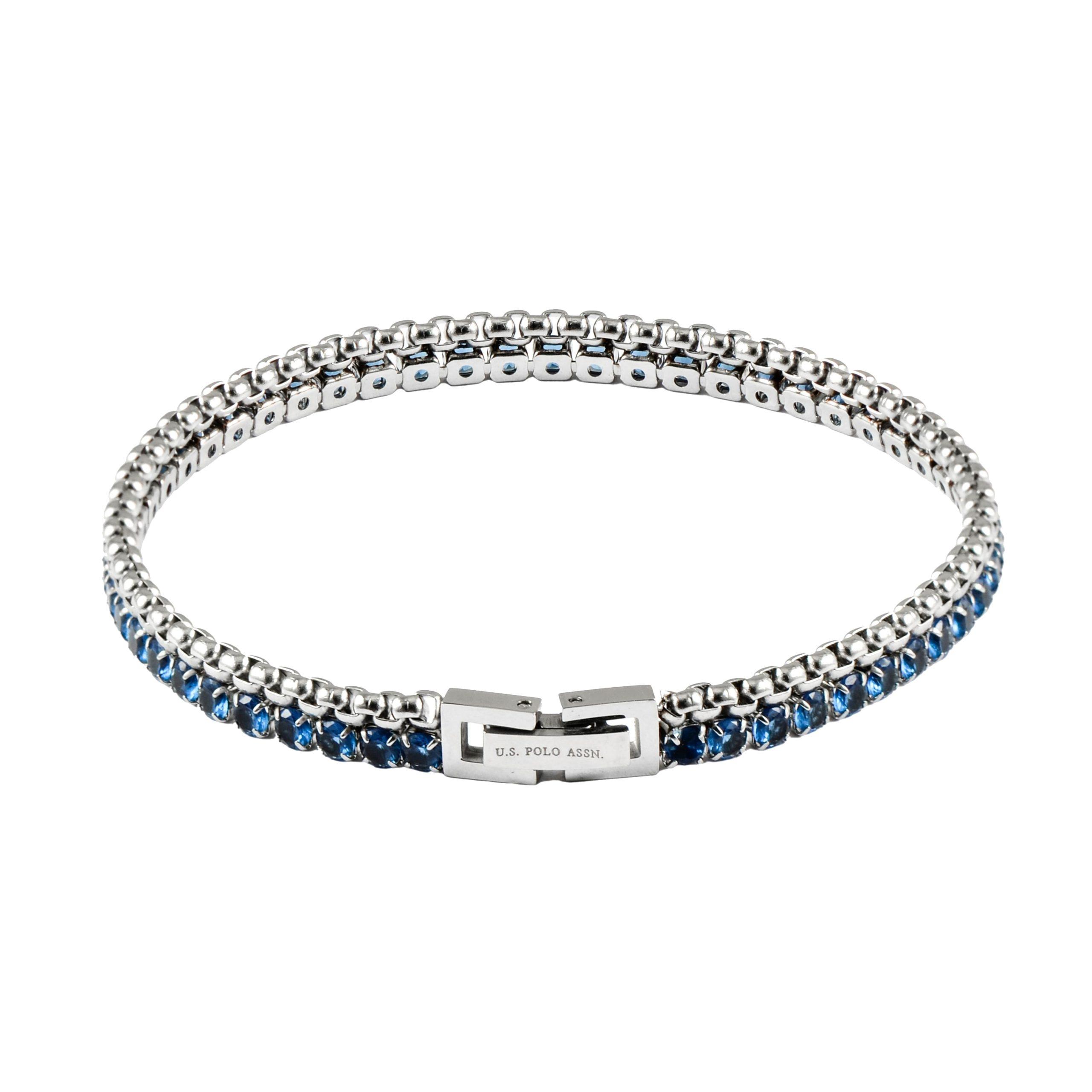 U.S. POLO Βραχιόλι-Ριβιέρα (Tennis Bracelet) από Ανοξείδωτο ατσάλι Silver (Μήκος 20.00cm) JW9293BR U.S. POLO Βραχιόλι-Ριβιέρα (Tennis Bracelet) από Ανοξείδωτο ατσάλι Silver (Μήκος 20.00cm) JW9293BR