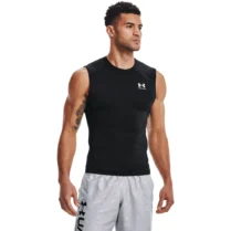Under Armour HeatGear Ανδρική Συμπιεστική Αμάνικη Μπλούζα Μαύρη Under Armour HeatGear Ανδρική Συμπιεστική Αμάνικη Μπλούζα Μαύρη