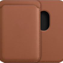 Universal Θήκη KWmobile Card Holder Πορτοφόλι MagSafe από PU Δέρμα για Κάρτες - Brown (54606.05)