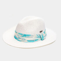 White Panama w/ ciel bandanna Ασπρο Interhat
