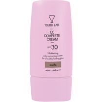 Youth Lab CC Complete Cream Spf30 Ενυδατική Κρέμα Προσώπου Κατά των Κηλίδων & των Ατελειών για Ομοιόμορφο Τόνο Υψηλής Προστασίας με Χρώμα 40ml - Mocha (Dark)