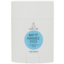 Youth Lab Matte Invisible Spf50 Stick Αδιάβροχο Διάφανο Αντηλιακό Στικ Προσώπου Υψηλής Προστασίας με Ματ Τελείωμα 20g