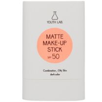 Youth Lab Matte Make Up Spf50 Dark Colour Stick Ανάλαφρο Ματ Αντηλιακό Make-Up Stick Υψηλής Προστασίας με Χρώμα για Ομοιόμορφη Κάλυψη & Έλεγχο της Λιπαρότητας 20g