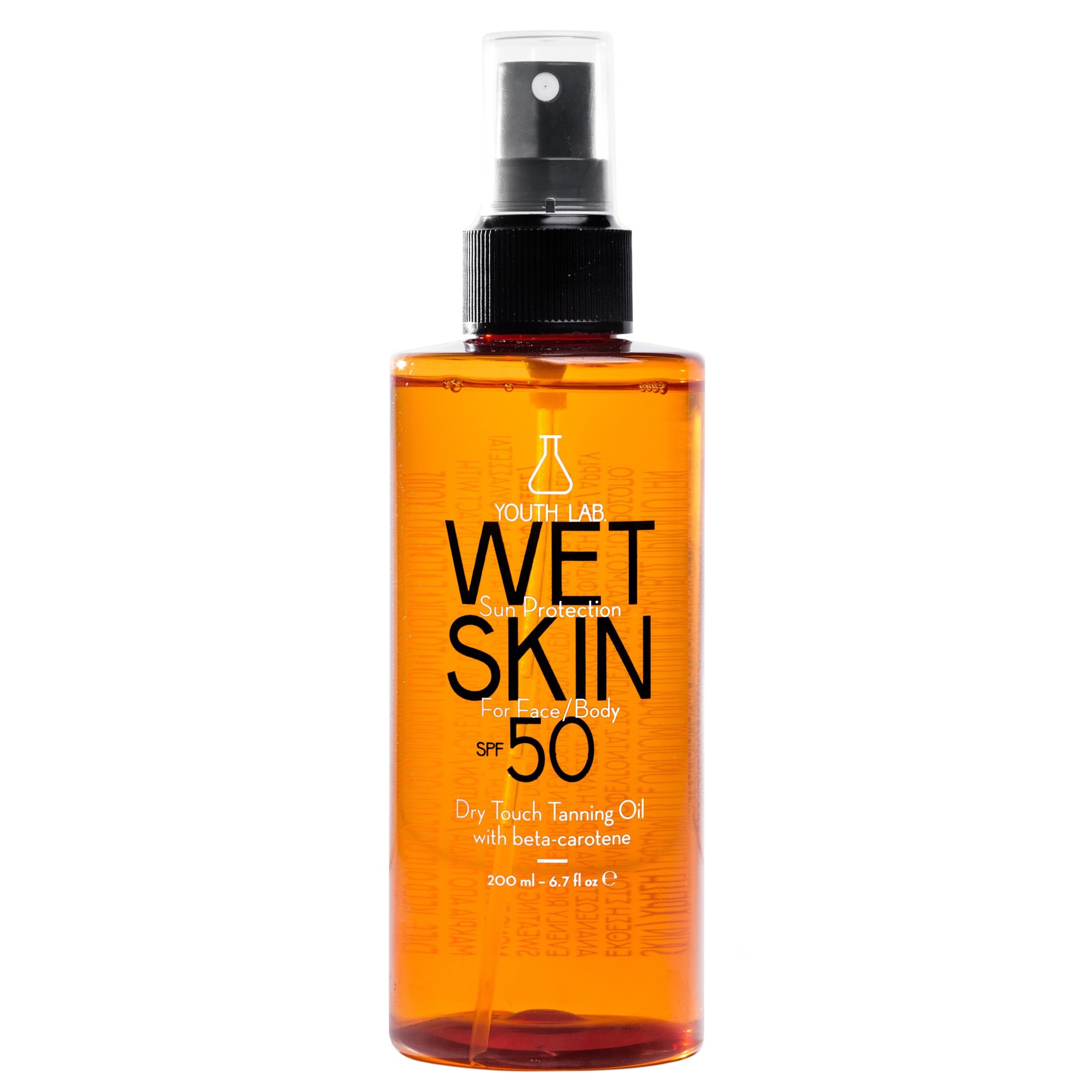 Youth Lab Wet Skin Face & Body Dry Oil Spf50 Αντηλιακό Σπρέι Ξηρό Λάδι Υψηλής Προστασίας για Μαύρισμα & Ενυδάτωση 200ml Youth Lab Wet Skin Face & Body Dry Oil Spf50 Αντηλιακό Σπρέι Ξηρό Λάδι Υψηλής Προστασίας για Μαύρισμα & Ενυδάτωση 200ml