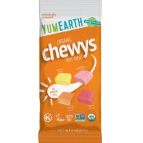 YumEarth Organic Chewys Βιολογικές Καραμέλες με Γεύση Λεμόνι, Φράουλα, Πορτοκάλι & Κεράσι 57g