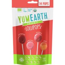 YumEarth Organic Red Fruits Lollipops Βιολογικά Γλειφιτζούρια με Γεύση Ρόδι, Καρπούζι, Φράουλα & Ροδάκινο 14 Τεμάχια