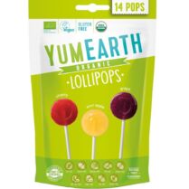 YumEarth Organic Sour Lollipops Βιολογικά Γλειφιτζούρια με Γεύση Κεράσι, Ξινόμηλο & Σταφύλι 14 Τεμάχια