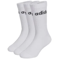 adidas Linear Παιδικές Crew Κάλτσες 3 Ζεύγη Λευκά