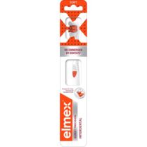 Elmex Expert Precision Interdental Soft Toothbrush Οδοντόβουρτσα με Μαλακές Ίνες για Σχολαστικό & σε Βάθος Καθαρισμό Ανάμεσα στα Δόντια & Απομάκρυνση της Βακτηριακής Πλάκας 1 Τεμάχιο - Πορτοκαλί