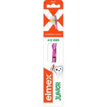 Elmex Junior 6-12 Years Soft Toothbrush Οδοντόβουρτσα με Απαλές Ίνες & Μικρή Κεφαλή για Παιδιά από 6 Έως 12 Ετών για Βαθύ Καθαρισμό Ανάμεσα στα Δόντια & Αφαίρεση της Πλάκας 1 Τεμάχιο - Ροζ