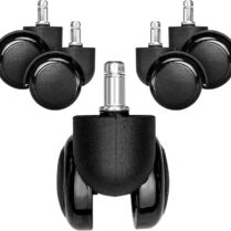 KW Office Chair Caster Wheels - Περιστρεφόμενα Ροδάκια Σκληρού Δαπέδου για Καρέκλα Γραφείου / Έπιπλα με Υποδοχή 11mm - Διάμετρος Τροχού 50mm - 5 Τεμάχια - Black (48042.01) KW Office Chair Caster Wheels - Περιστρεφόμενα Ροδάκια Σκληρού Δαπέδου για Καρέκλα Γραφείου / Έπιπλα με Υποδοχή 11mm - Διάμετρος Τροχού 50mm - 5 Τεμάχια - Black (48042.01)