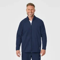 Ανδρική Ιατρική Ζακέτα Fleece Wonderwink 8309 Full Zip | Navy Blue WonderWink