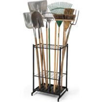 Βάση Εργαλείων Κήπου Relaxdays Garden Tool Rack Μεταλλική 35 Θέσεων για Φτυάρια 76 x 43 x 39 cm - Black (10053534_46)