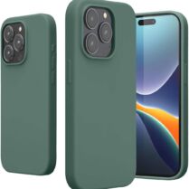 Θήκη Apple iPhone 15 Pro Max - KWmobile Soft Flexible Rubber Cover Σιλικόνης - Forest Green (61956.166)