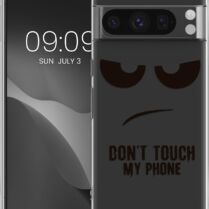 Θήκη Google Pixel 8 Pro - KWmobile TPU Case Σιλικόνης - Don't Touch My Phone / Transparent / Black (KWM000020JM003C)