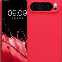 Θήκη Google Pixel 9 Pro KWmobile TPU Case with Camera Lens Protector Σιλικόνης με Πλαίσιο Κάμερας - Neon Pink (KWM000020PH006C)