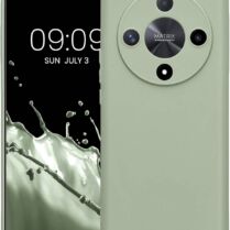 Θήκη Honor Magic6 Lite / X9b - KWmobile TPU Case with Camera Lens Protector Σιλικόνης με Πλαίσιο Κάμερας - Gray Green (KWM000020LG002C)