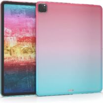 Θήκη iPad Pro 12.9" 2022 / 2021 KW TPU Silicone Case Ημιδιάφανη Σιλικόνης - Bicolor / Dark Pink / Blue Matte (54766.01)