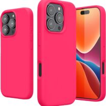 Θήκη iPhone 16 Pro Max KWmobile Soft Flexible Rubber Cover Σιλικόνης - Neon Pink (KWM000022TX002C)