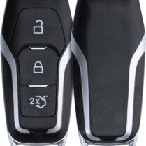 Θήκη Κλειδιού Αυτοκινήτου Ford KW Key Fob Shell Σκληρή 3 Κουμπιά MyKey Key Free - Black (53710.01)
