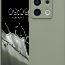Θήκη Σιλικόνης με Πλαίσιο Κάμερας - Xiaomi Redmi Note 13 5G - KWmobile TPU Case with Camera Lens Protector - Gray Green (KWM000020LK003C)