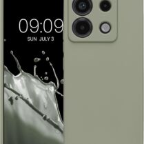 Θήκη Σιλικόνης με Πλαίσιο Κάμερας - Xiaomi Redmi Note 13 Pro 5G / Poco X6 - KWmobile TPU Case with Camera Lens Protector - Gray Green (KWM000020LD003C)